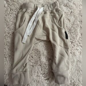Little Bipsy Cream Textured Joggers